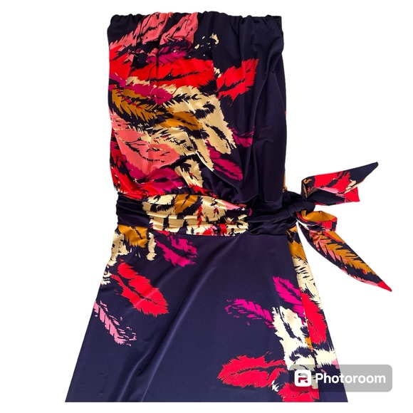 Veronica M drop waist tube top maxi dress size MEDIUM - Picture 2 of 4